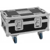 Flightcase Roadinger BAS-1 8× SILENT PAR 6 QCL jaoks — kaitsev transpordikohver