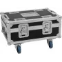 Flightcase Roadinger BAS-1 8× SILENT PAR 6 QCL jaoks — kaitsev transpordikohver