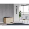 Suletud kingakapp Top e Shop OPAL SZAFKA SONOMA — tamm, 850×450 mm, puitlaastplaat, 16 mm raam