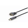 Video kaabli adapter Gembird CC-DPM-DVIM-4K-6 — DisplayPort DVI-le, 1,8 m, 4K, must
