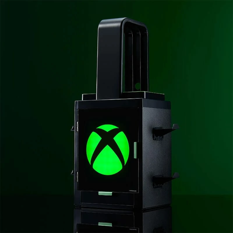 Numskull Games Official Xbox Gaming Locker, Diskettenhalter mängudele, Xbox, Must, Juhtmega
