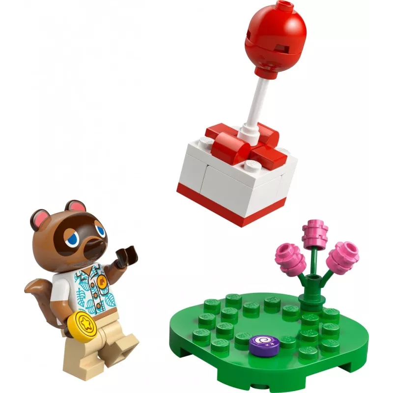 30731 Animal Crossing Tom Nook ja õhupallikingitus, ehitusmänguasi polükott