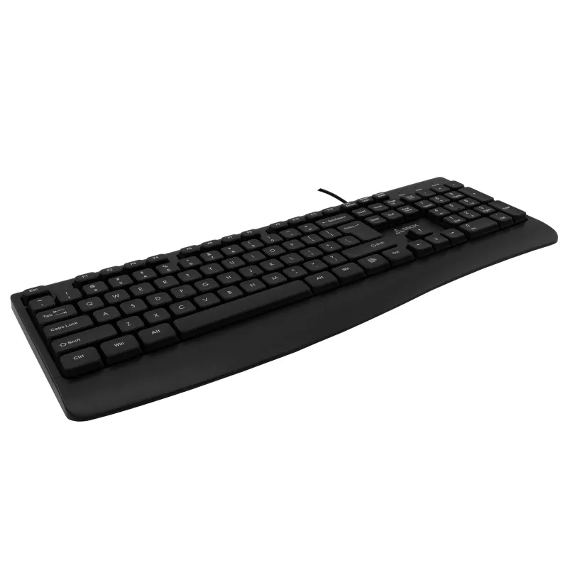 Juhtmega USB klaviatuur SBOX K-103 US must — USA paigutus, USB-ühendus