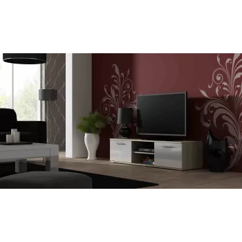 Cama TV-alus SOHO 140 sonoma tamm/valge läikiv