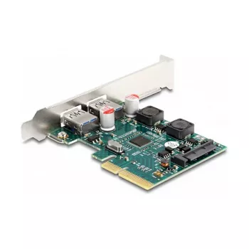 DeLOCK PCI Express x4 kaart 2 x välise USB 10 Gbps Type-A emasliides – madalprofiil