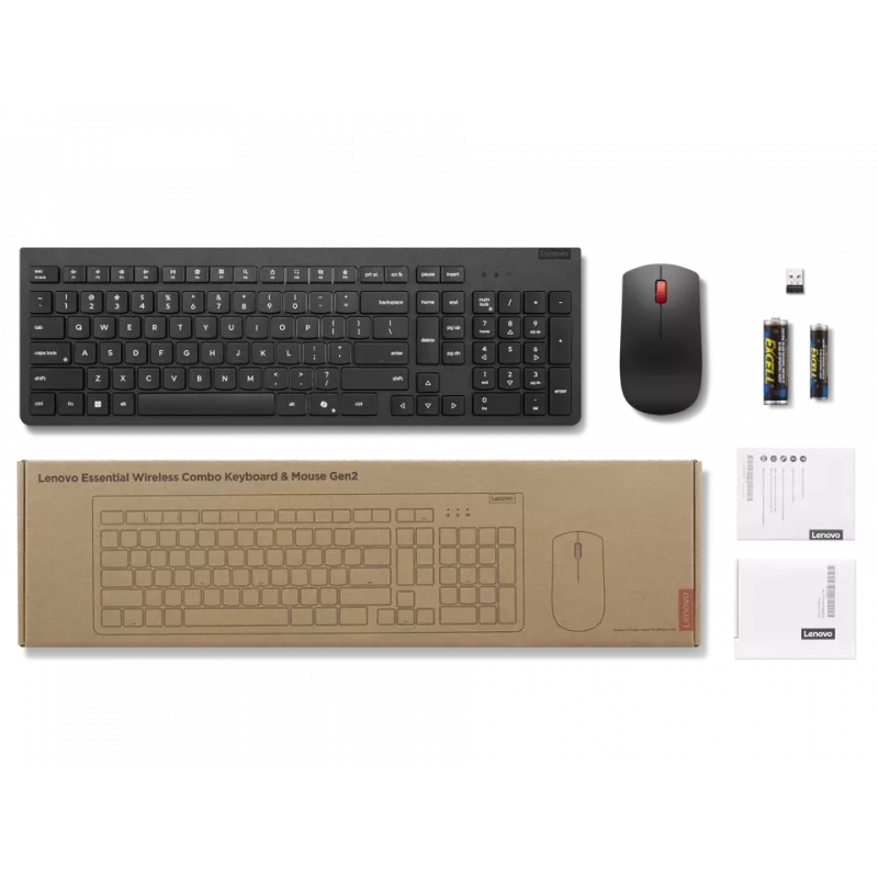 Lenovo klaviatuur ja hiir juhtmevaba must