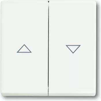 Lüliti Busch-Jaeger 1751-0-3022, plastkorpus, valge, nuppjuhtimine, 63×63 mm