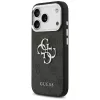 GUESS | Hardcase 4G | Tagakaas | iPhone 17 Pro Max | Apple | Ökonahk/PC/Plastik/TPU | Must