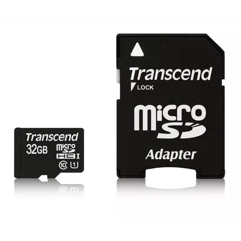 MÄLUKAART MICRO SDHC 32GB ADAPTERIGA/CLASS10 TS32GUSDU1 TRANSCEND