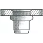 Pime needimutter GESIPA Al M4x6x11 0 Standard KS 0 25-3 0mm, pakis 500 tk
