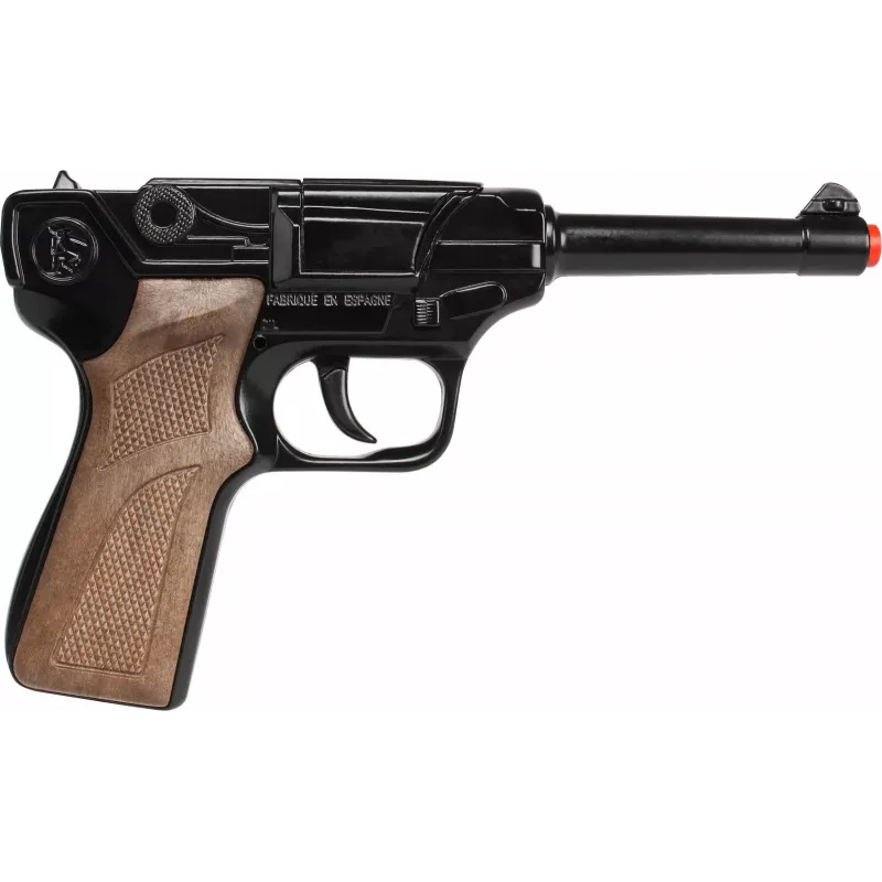 Metallist mängupolitsei revolver Gonher 8 lasuga, metallkonstruktsioon, mudel 258441