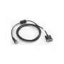 RS232-kaabel aluse hosti jaoks Motorola 25-63852-01R Must