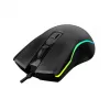 Juhtmega soojendusega mängurihiir ActiveJet AMY-W390 — mõlemakäeline, optiline 2000 DPI, USB Type-A, 4 nuppu, must