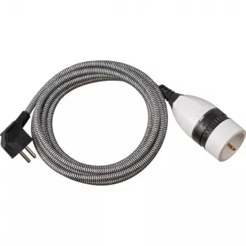 Brennenstuhl 1161830 pikenduskaabel 3 m 1 vahelduvvooluväljund siseruumidesse must - valge (1161830)