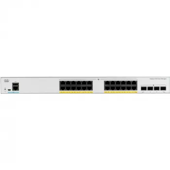 Cisco - Catalyst 1000-24P-4G-L - Switch - hallatav - 24 x 10/100/1000 (PoE+) + 4 x Gigabit SFP (ühendus) riiulipaigaldus PoE+ (195 W)