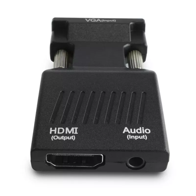 SAVIO CL-145 VGA-HDMI muundur, heli, Full HD, must