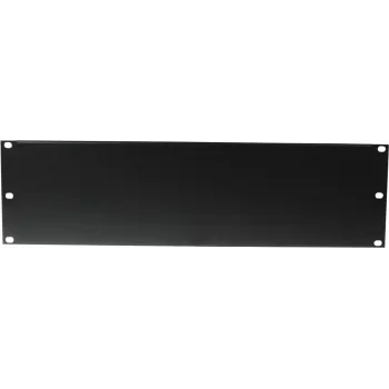 Racki esipaneel Omnitronic Z-19U terasest must 3U (3HE) 19-tollistele raamidele