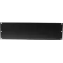 Racki esipaneel Omnitronic Z-19U terasest must 3U (3HE) 19-tollistele raamidele