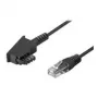 Wentronic Goobay TAE-F ühenduskaabel DSL / VDSL jaoks, must, 6 m - TAE-F-pistik RJ45-pistikule (8P2C) (51234)