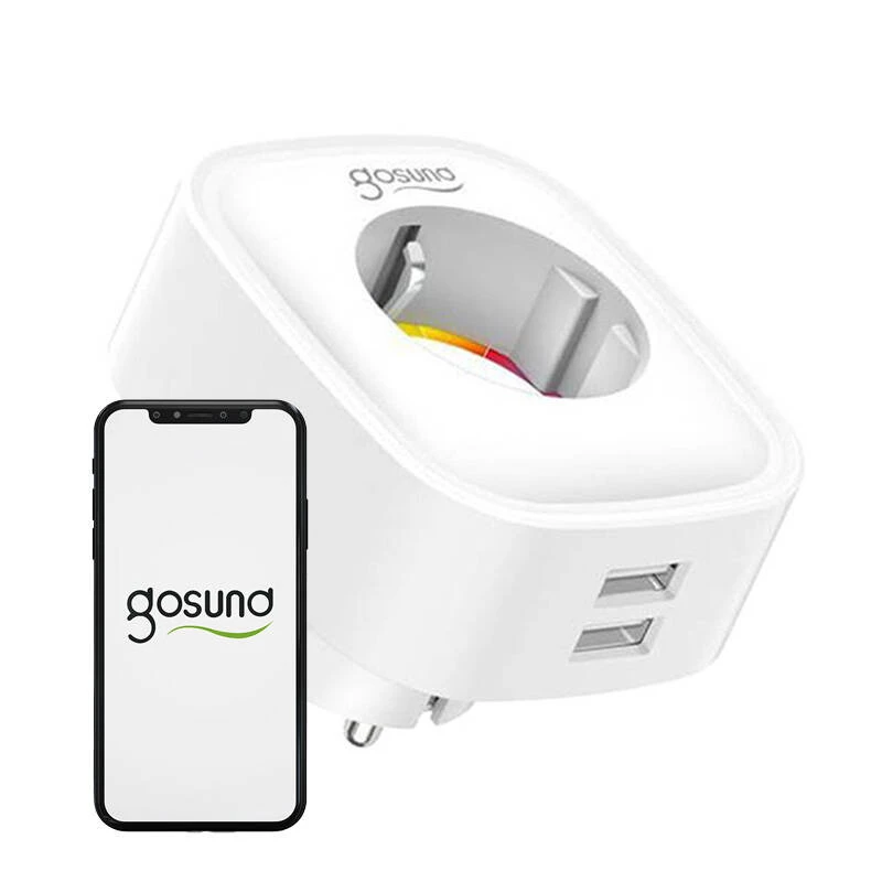 Nutipistik WiFi Gosund SP112 2xUSB, 16A, Tuya