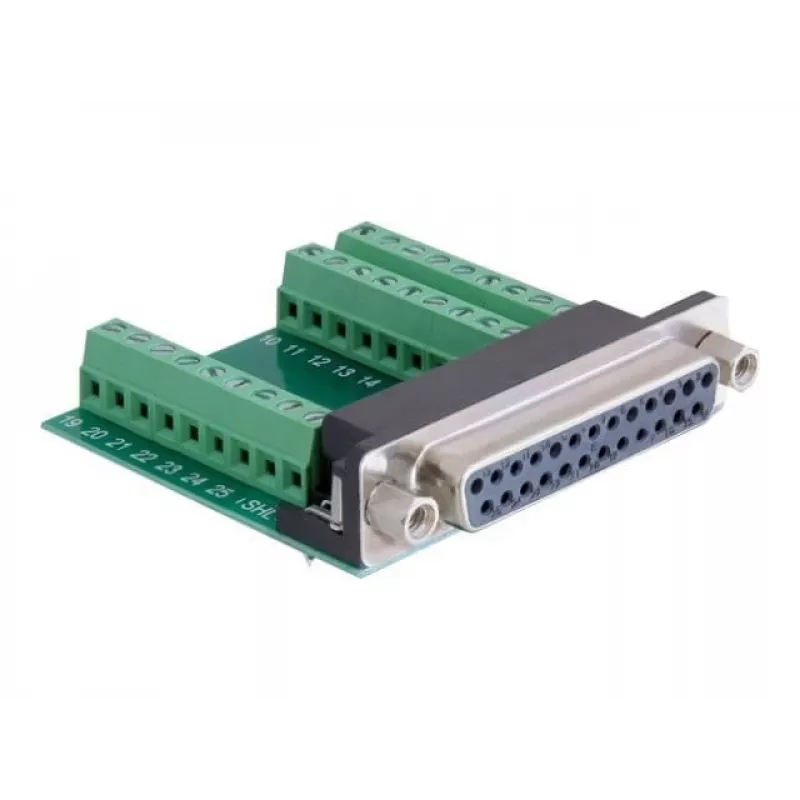 pistikuadapter DeLOCK 65317 25p 27p must roheline hõbedane