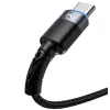 Andmekaabel Tellur USB kuni USB-C LED nailonpunutud 1,2 m Must