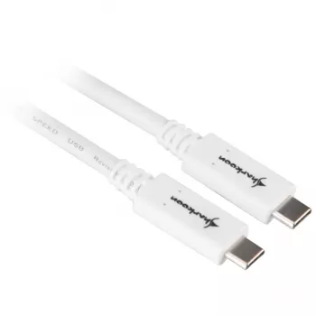 USB-kaabel Sharkoon USB 3.2 Gen 1 0,5 m valge