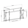TV videoseina kronstein MACLEAN MC-845 VESA 600x400mm kinnitus ekraanidele
