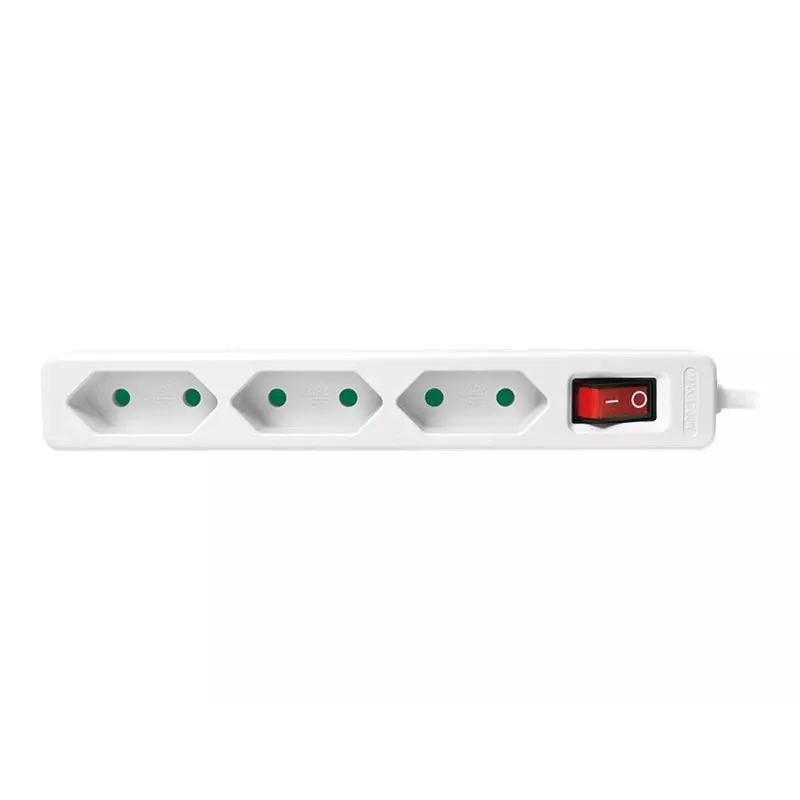 Pikendusjuhe LogiLink LPS230 1.5 m 3 vahelduvvoolupesaga siseruumidesse valge