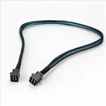 Fantec 2499 Serial Attached SCSI (SAS) kaabel 0,7 m 12 Gbit/s Must - Sinine (2499)