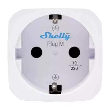 Shelly Plug PM Gen3 Matter 13A nutikas pistikupesa, valge