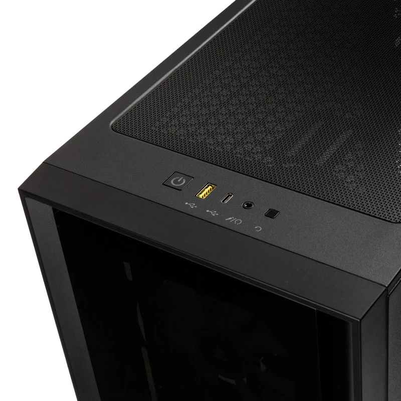 CORSAIR iCUE 4000X RGB karastatud klaasiga mid-tower must korpus