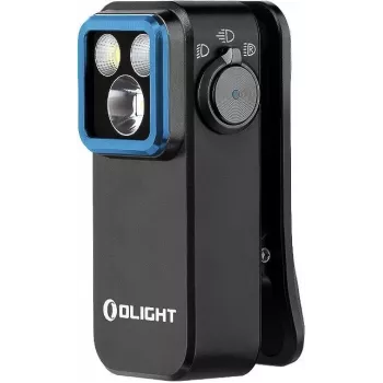 LED-klambrilamp olight OCLIP PRO (mudel 12894) 3 valgusallikaga, must, multifunktsionaalne