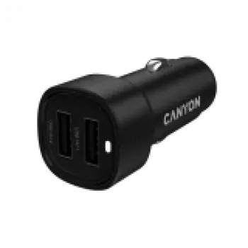 CANYON auto laadija OnDrive 24 24W 2xUSB-A must