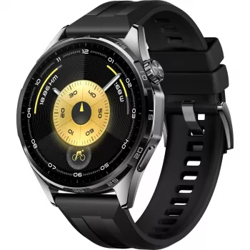 Huawei WATCH GT6 3,73 cm (1,47) AMOLED 46 mm Digitaalne 466 x 466 pikslit Puuteekraan Must GPS (satelliit)