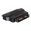 SATA adapter SATA 22-kontaktiline pistikupesa kuni SATA 13-kontaktiline isane must DeLOCK
