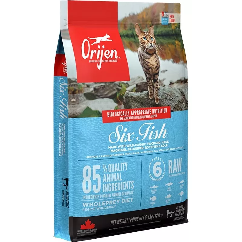 ORIJEN Six Fish Cat - kuiv kassitoit - 5,4kg