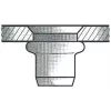 Pimerivermutter GESIPA Al M10×12×21 süvistatud peaga 4,0–6,5 mm, pakis 100 tk