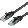 UTP PatchCord Cat6a. CU. Must. 0,3 m – Kaabel – Võrk (21.99.1464)