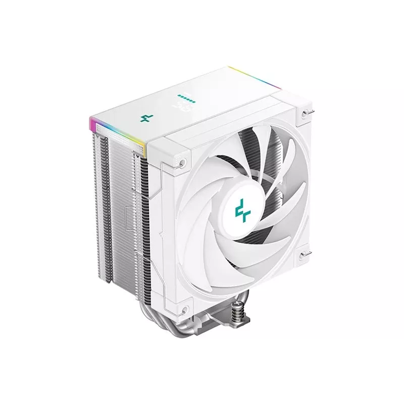 DeepCool AK500S Digital SE — 5 soojustoru, 120 mm FDB-ventilaator, PWM, mitmevärviline LED, valge, toetab Inteli LGA1150 ja AMD pesasid