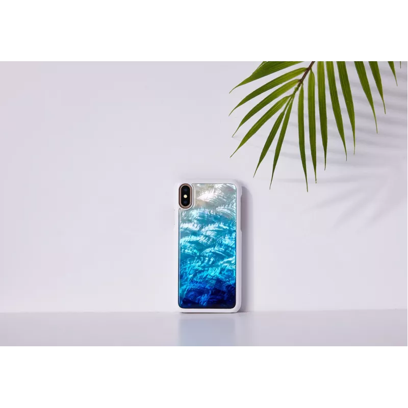 Nutitelefoni ümbris iKins mudelile iPhone XS/S sinine järv valge