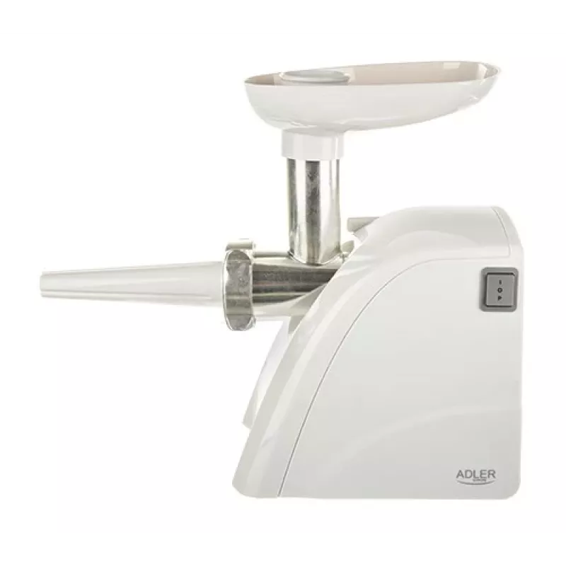 Adler AD 4803 hakklihamasin 800 W roostevaba teras, valge