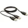 USB-kaabel DeLOCK USB-B/USB-A 1 m must