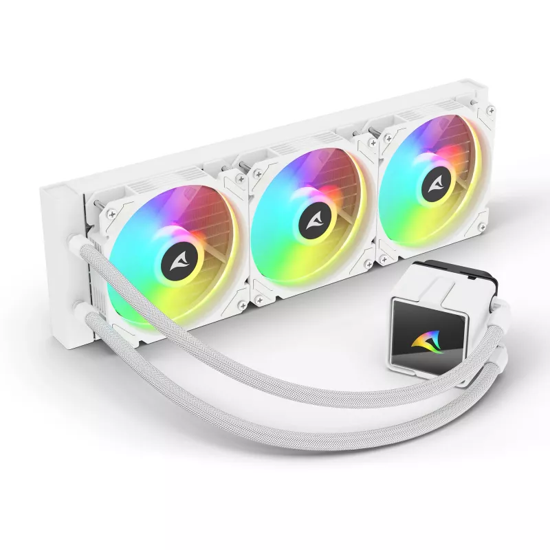 Kõik-ühes CPU vesijahuti Sharkoon S60 ARGB Valge 360mm radiaator
