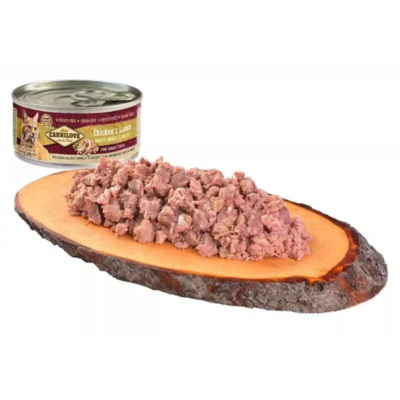 Märg kassitoit CARNILOVE Moist Chicken & Lamb purgis 100 g, teraviljavaba, täiskasvanud, suhkruvaba