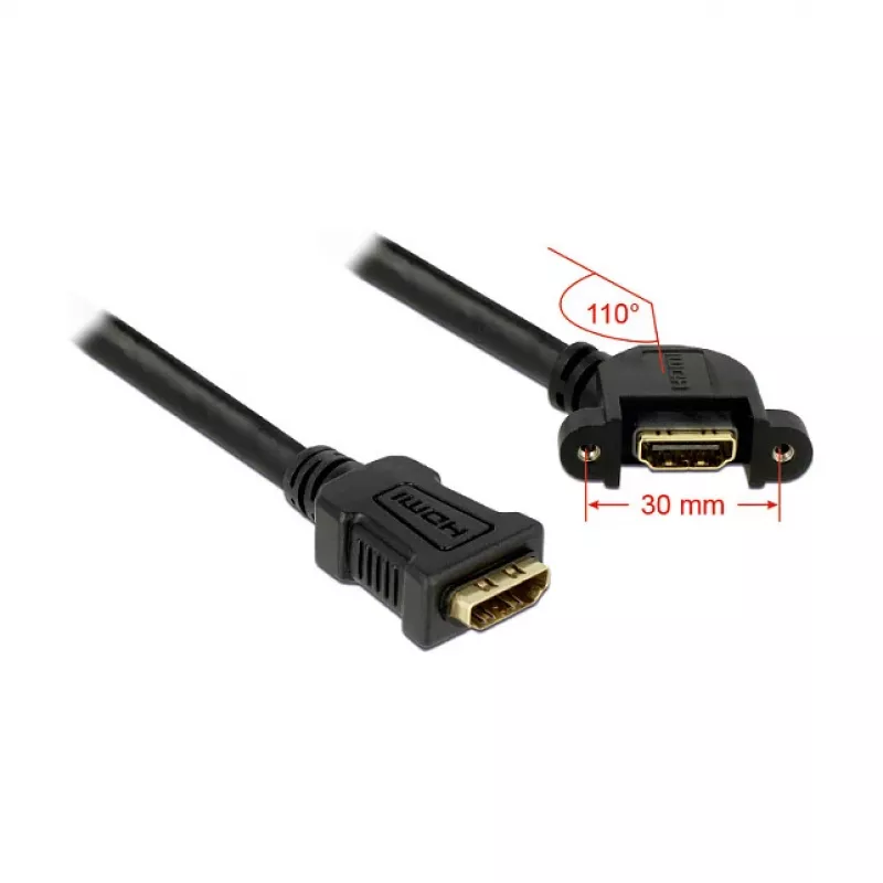 HDMI kaabel DeLOCK 0,25m 2xHDMI
