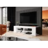 Cama TV-kapp RTV TEXAS 50/134/40 valge/valge läikiv
