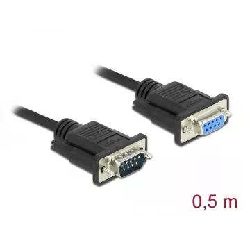 Jadakaabel DeLOCK 86613 Must 0,5 m RS-232