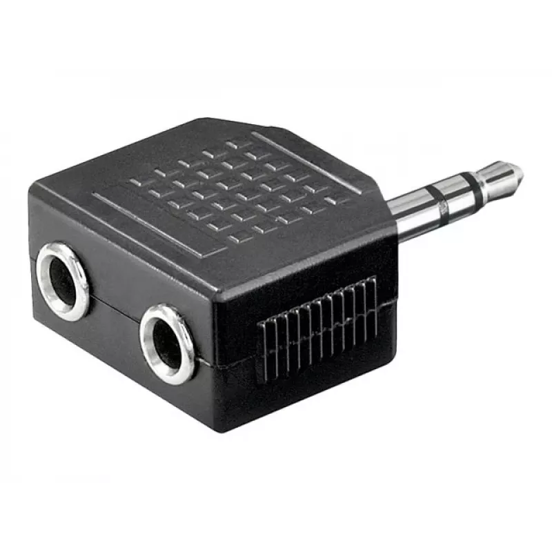 Goobay | Peakomplekti AUX-adapter; 3,5 mm pesa 1-2-le