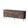 Cama 4D CORTINA kummut 200x40x81 must/pähkel